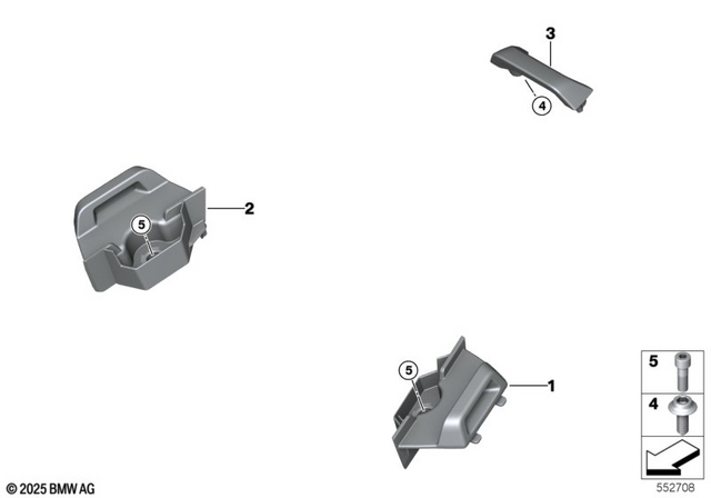 46638558358 - Frame and Mounting Parts: Body Screw without Shoulder - M5X14 for BMW-Motorrad Image
