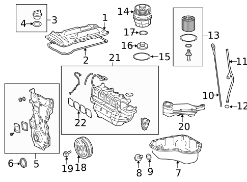 Engine Parts for 2017 Toyota RAV4 #1