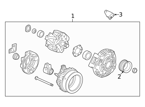 Alternator for 2018 Acura RDX #0