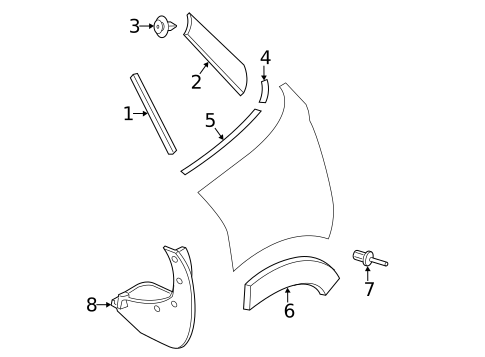 Exterior Trim - Quarter Panel for 2014 Mini Cooper Countryman #0