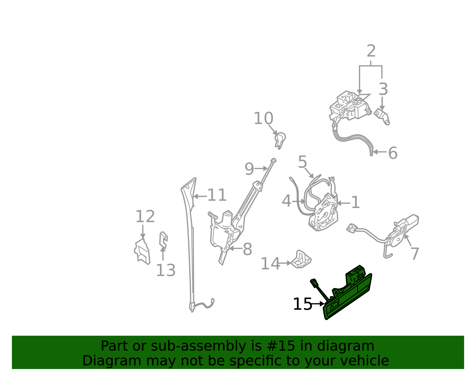 2012-2015 Nissan Armada Handle 90606-ZZ95E | Parts for Nissans
