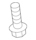 1129306161 - Body: Hinge Bolt for Genesis: Electrified G80, G70, G80, G90 | Hyundai: Azera, Elantra, Elantra GT, Equus, Genesis, Genesis Coupe, Kona, Kona Electric, Kona N, Santa Fe, Santa Fe Sport, Santa Fe XL, Tiburon, Tucson, Veloster, Veloster N, XG300, XG350 Image