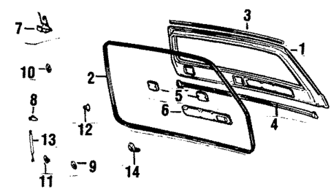 Gate & Hardware for 1989 Toyota Land Cruiser #0