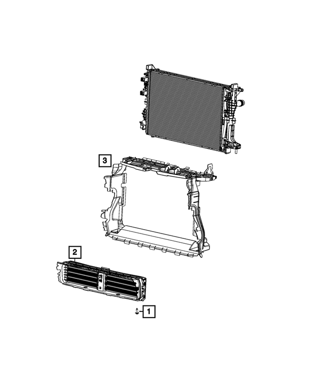 « 68617679AA –  : Obturateur Actif Calandre pour Mopar Image »
