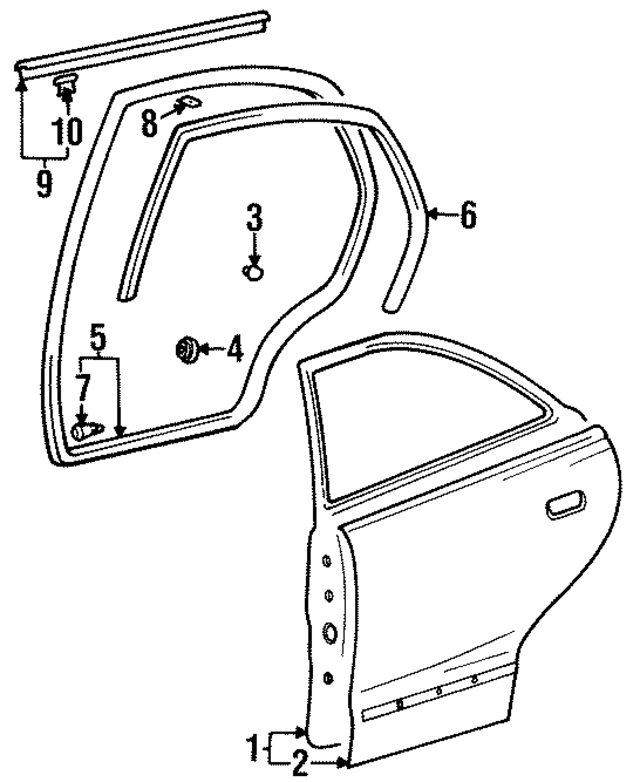 8321022000 - : Belt Weather-Strip for Hyundai Image