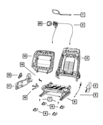 68110260AA - Interior Trim: Front Seat Back Frame for Mopar Image