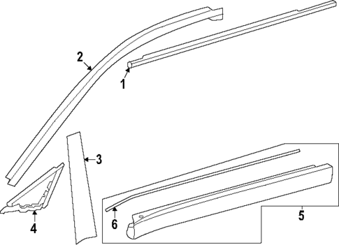 Exterior Trim - Front Door for 2025 Toyota Crown Signia #0