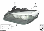 63112993501 - Lighting: Ahl-Xenon Headlight, Left for BMW Image