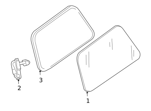 Glass & Hardware for 2009 INFINITI QX56 #0