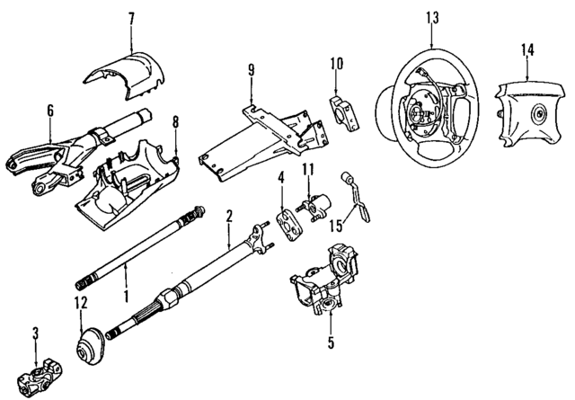32311162082 - Steering: Lower Shaft for BMW Image