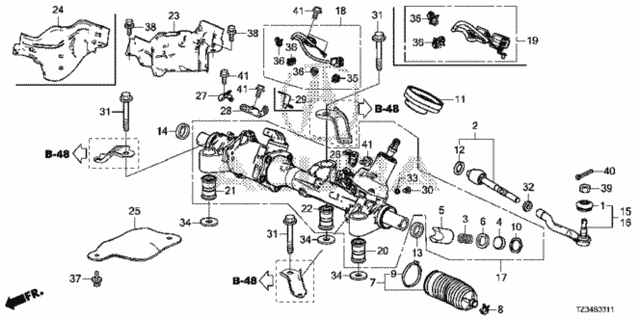P.S. Gear Box (Eps) (2) for 2015 Acura TLX #0