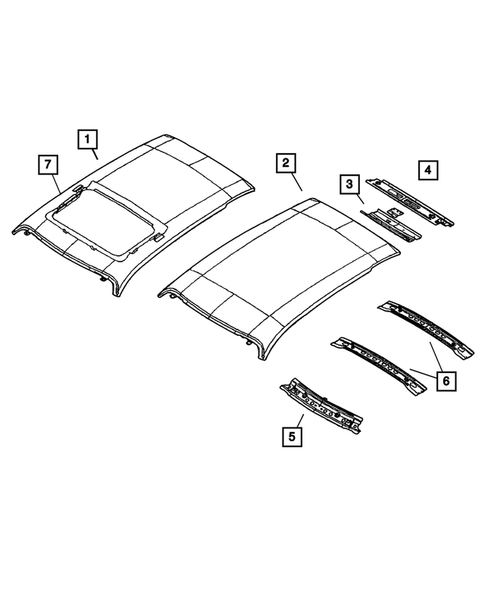 Roof Panels for 2007 Chrysler PT Cruiser #0