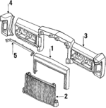 E5VY8200A - Body: Grille for Lincoln: Continental, Town Car Image