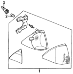 E7ZZ13466B - Electrical: Exterior Bulbs for Ford: Explorer, Mustang | Lincoln: Continental | Mercury: Grand Marquis Image