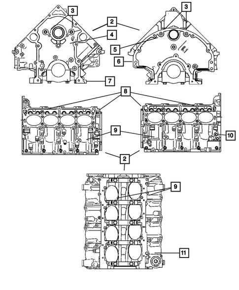 Cylinder Block for 2007 Jeep Commander #0