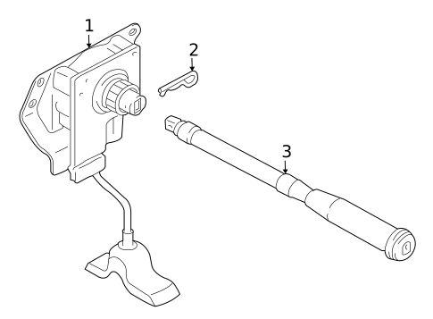 Spare Tire Carrier for 2010 Mazda Tribute #0