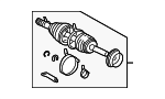 4346069178 - Front Drive Axle: Outer Cv Joint for Toyota Image
