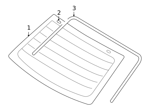 Glass & Hardware - Back for 2006 Hyundai Sonata #0