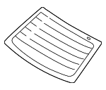 871100A520 - : 2009 2010 Hyundai Sonata - Back Glass for Hyundai: Sonata Image