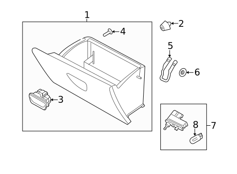 Glove Box for 2016 Ford Fiesta #0