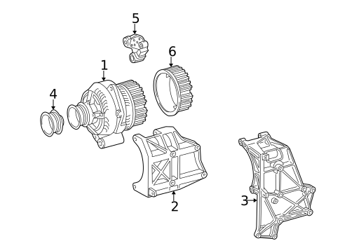 Alternator for 2001 Mercedes-Benz E55 AMG #0