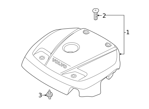 Engine Appearance Cover for 2018 Volvo XC60 #0