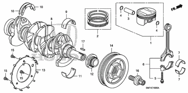 Crankshaft - Piston for 2008 Honda Civic #0