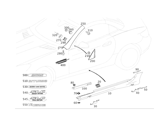 1728172200 - : Model Badge for Mercedes-Benz Image
