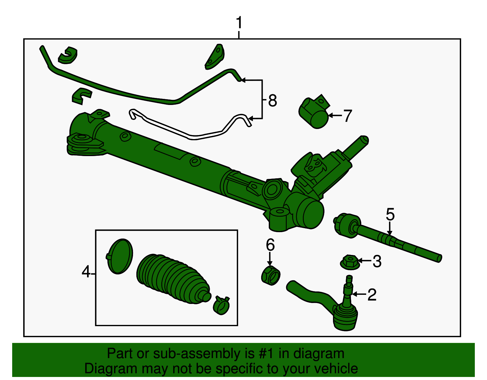2009-2015 Cadillac CTS Hydraulic Rack and Pinion Steering Gear 19419351 ...