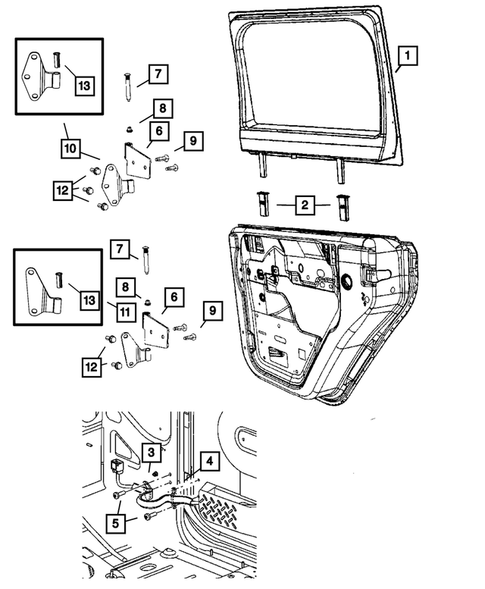 Rear Door for 2007 Jeep Wrangler #3