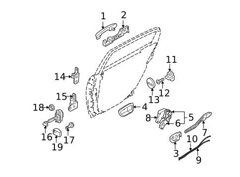 Front Door for 2008 Kia Amanti #1