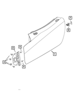 68146996AA - Doors, Door Mirrors and Related Parts: Door Striker Shim for Mopar Image