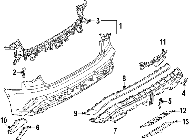 8Y5807067NGRU - Body: Bumper Cover for Audi Image