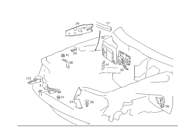 1246285598 - : Seal for Mercedes-Benz: 400E, 500E Image