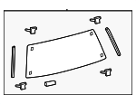 6810560440 - Body: Lift Gate Glass for Toyota Image