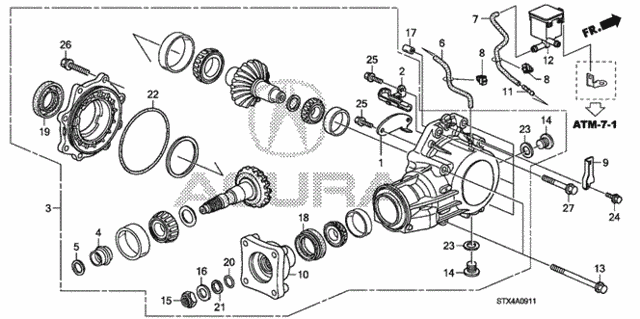 AT Transfer (6AT) for 2010 Acura MDX #0