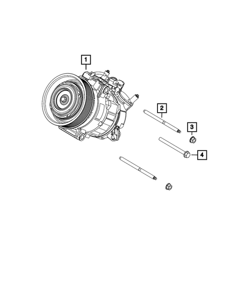 Air Conditioner Compressor and Mounting for 2026 Ram 1500 #0