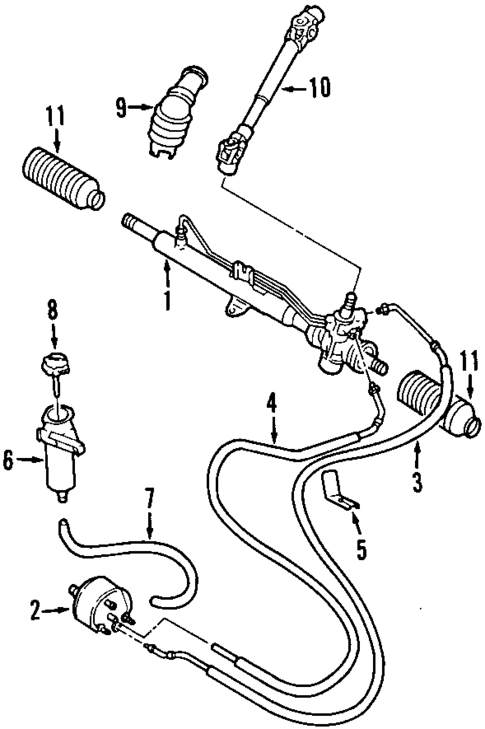P/S Pump & Hoses for 1994 Volkswagen Passat #0