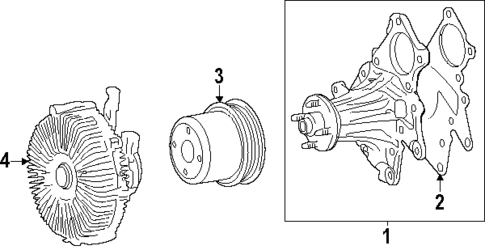 Water Pump for 2024 Toyota Sequoia #0
