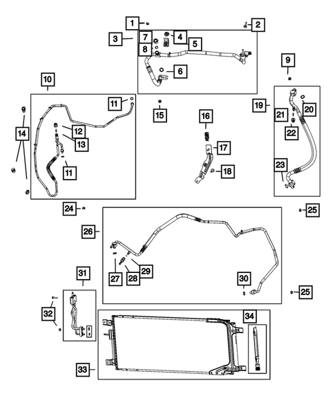 Air Conditioner and Heater Plumbing for 2023 Ram 3500 #3