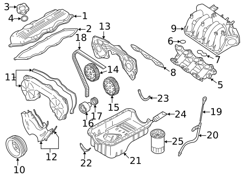 Engine Parts for 1994 Nissan D21 #4