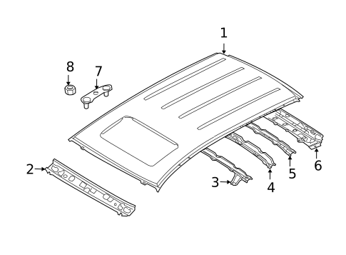 Roof & Components for 2009 Mazda CX-9 #0