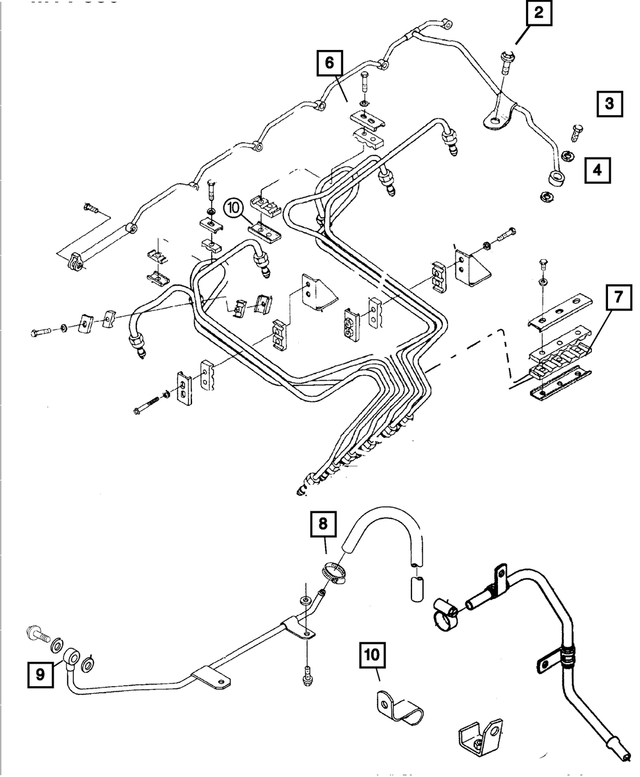 « 5032832AB –  : Event De Carter Moteur Durite pour Mopar Image »