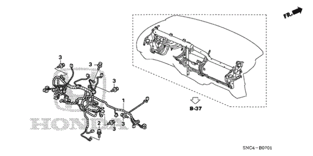 Wire Harness (2) for 2006 Honda Civic #0