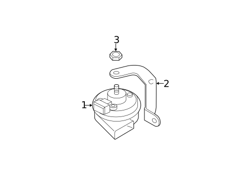 Horn for 2013 Porsche Panamera #0