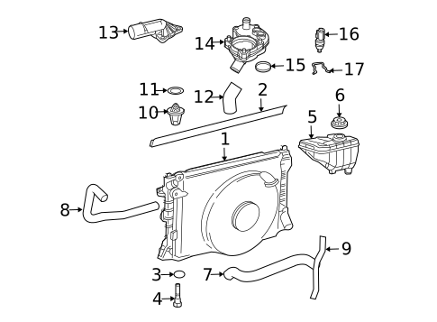 Hoses & Pipes for 2006 Ford Mustang #0