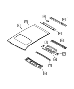 5074889AA - Body Sheet Metal Except Doors: Roof Panel for Mopar Image