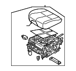 89100A9080DLK - Body: Seat Cushion for Kia: Sedona Image