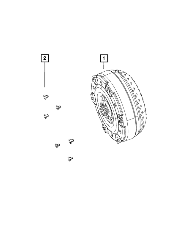 52118868AB - 48RE; 4-Speed; Automatic Transmission: Torque Converter for Mopar Image image