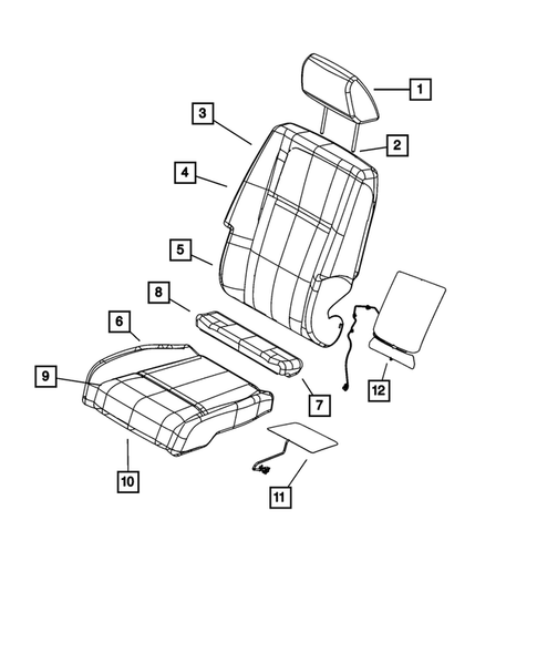 Front Seats - First Row for 2011 Dodge Journey #1